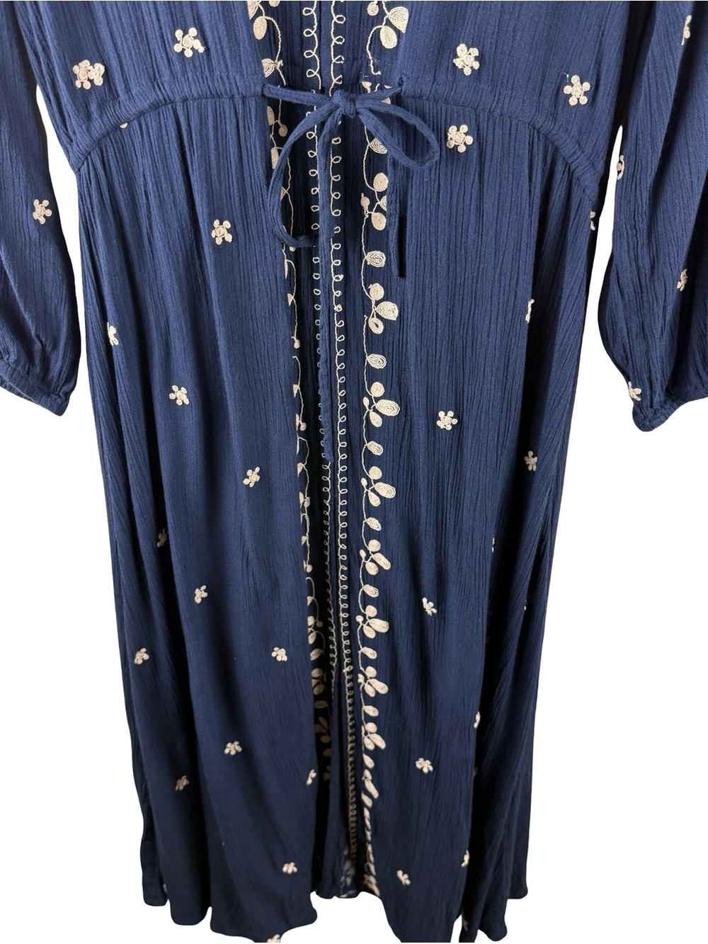 Natural Life Brae Embroidered Maxi Dress Womens M Boho Festival Relaxed - Picture 6 of 7